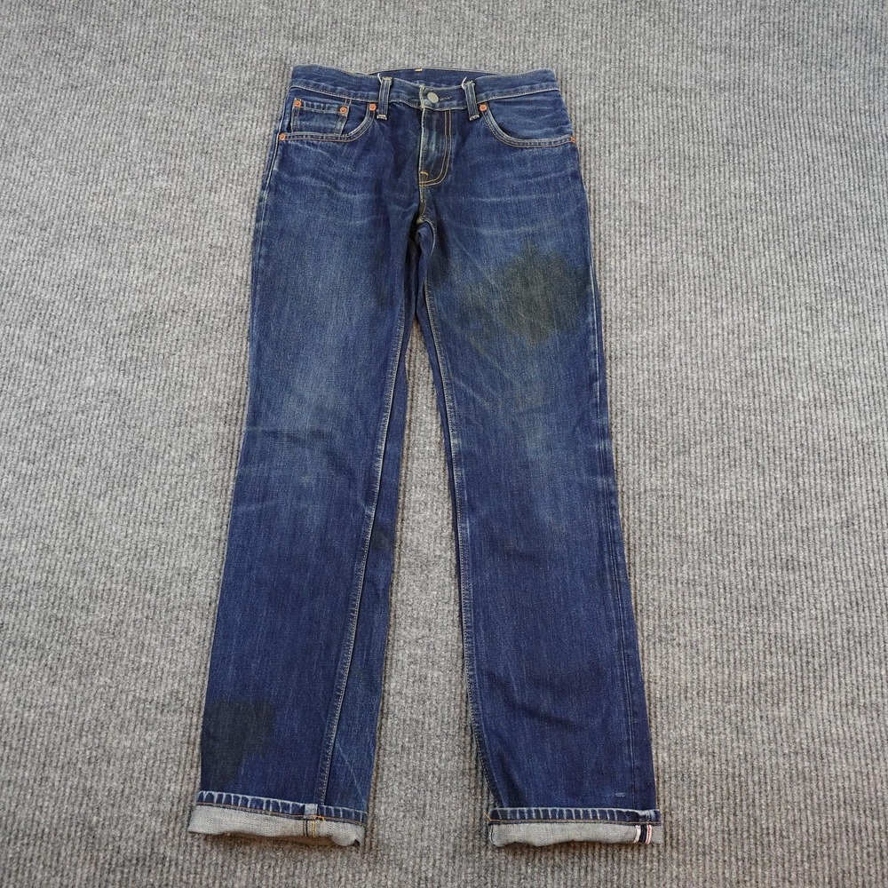 Levis 511 Made Crafted Selvedge Jeans Mens 30x33 (29x31) Denim Dark Wash